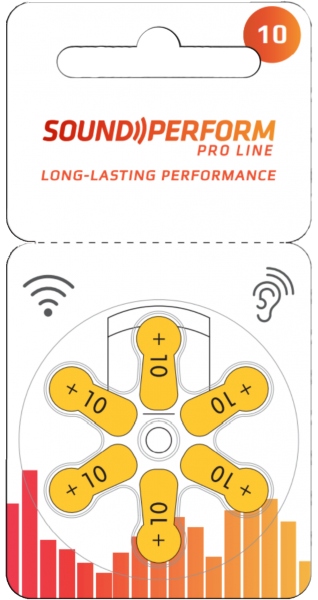 Sound Perform Größe 10 Hörgerätebatterien