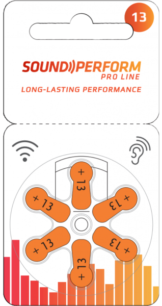 Sound Perform Größe 13 Hörgerätebatterien