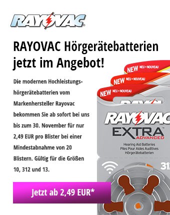Hörgerätebatterien von Rayovac