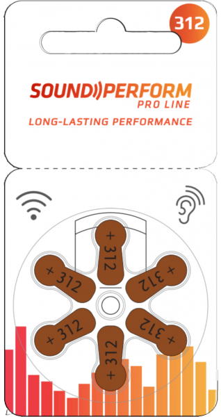 Sound Perform Größe 312 Hörgerätebatterien