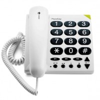 Doro PhoneEasy 311c Weiß | Großtastentelefon