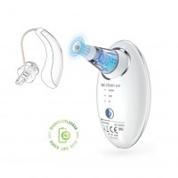 flow-med vac-clean uv® wiederaufladbarer Mini-Vakuumreiniger